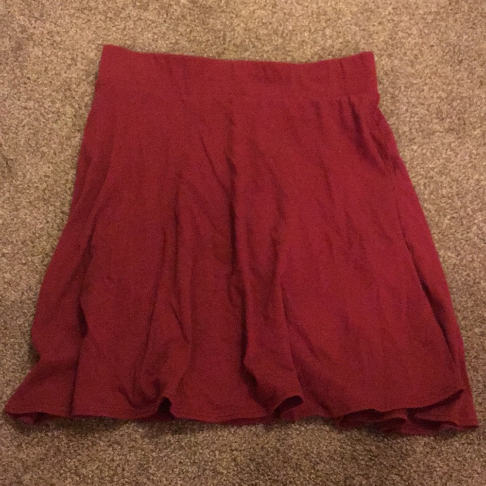 Red skirt